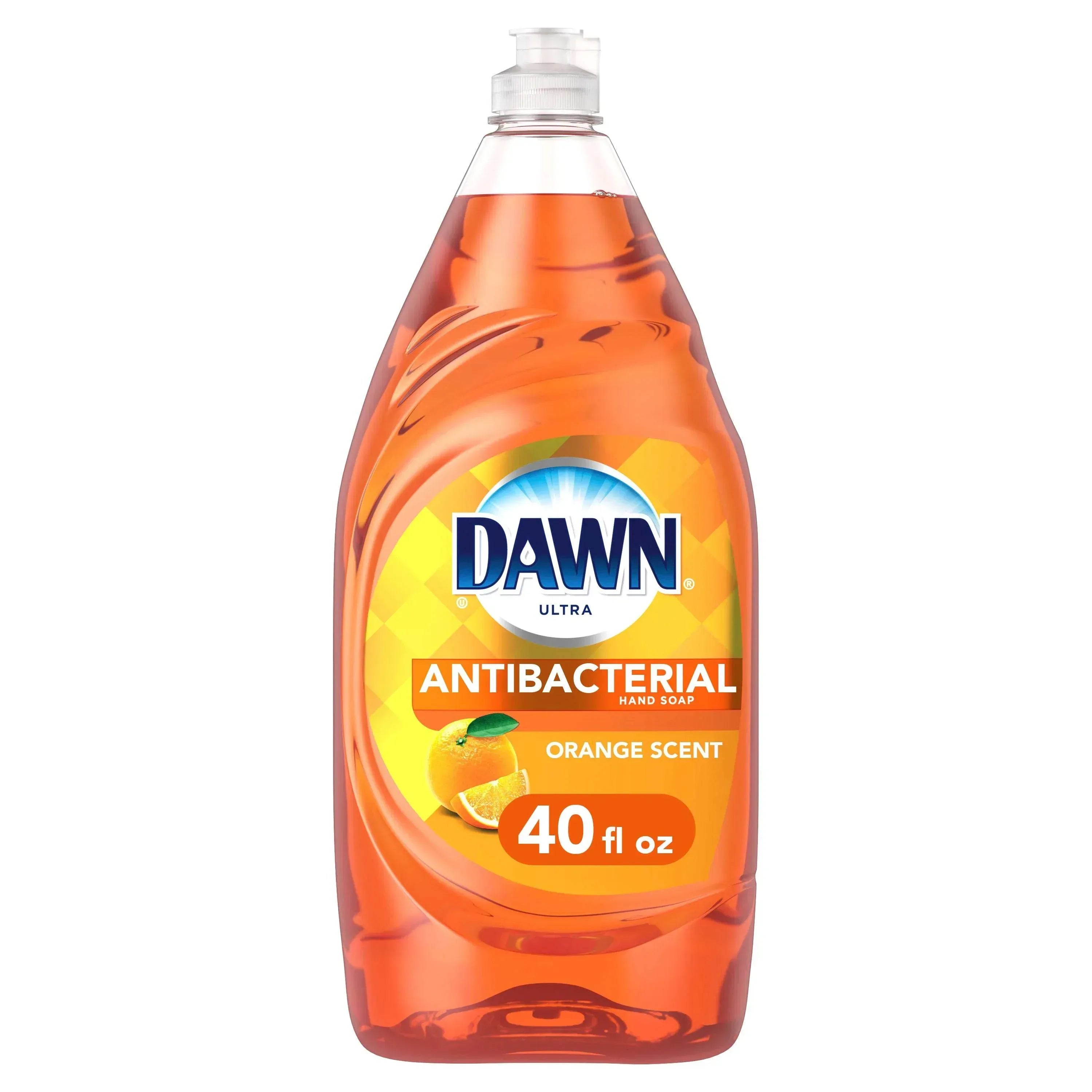 Dawn Ultra Antibacterial Liquid Dish Soap, Orange Scent, 40 Fl Oz
