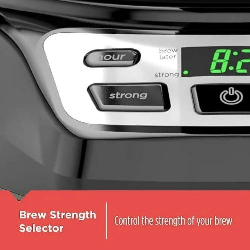 BLACK+DECKER Programmable 12-Cup Drip Coffee Maker with Custom Brew Strength, Black - USA MEGA SHOP