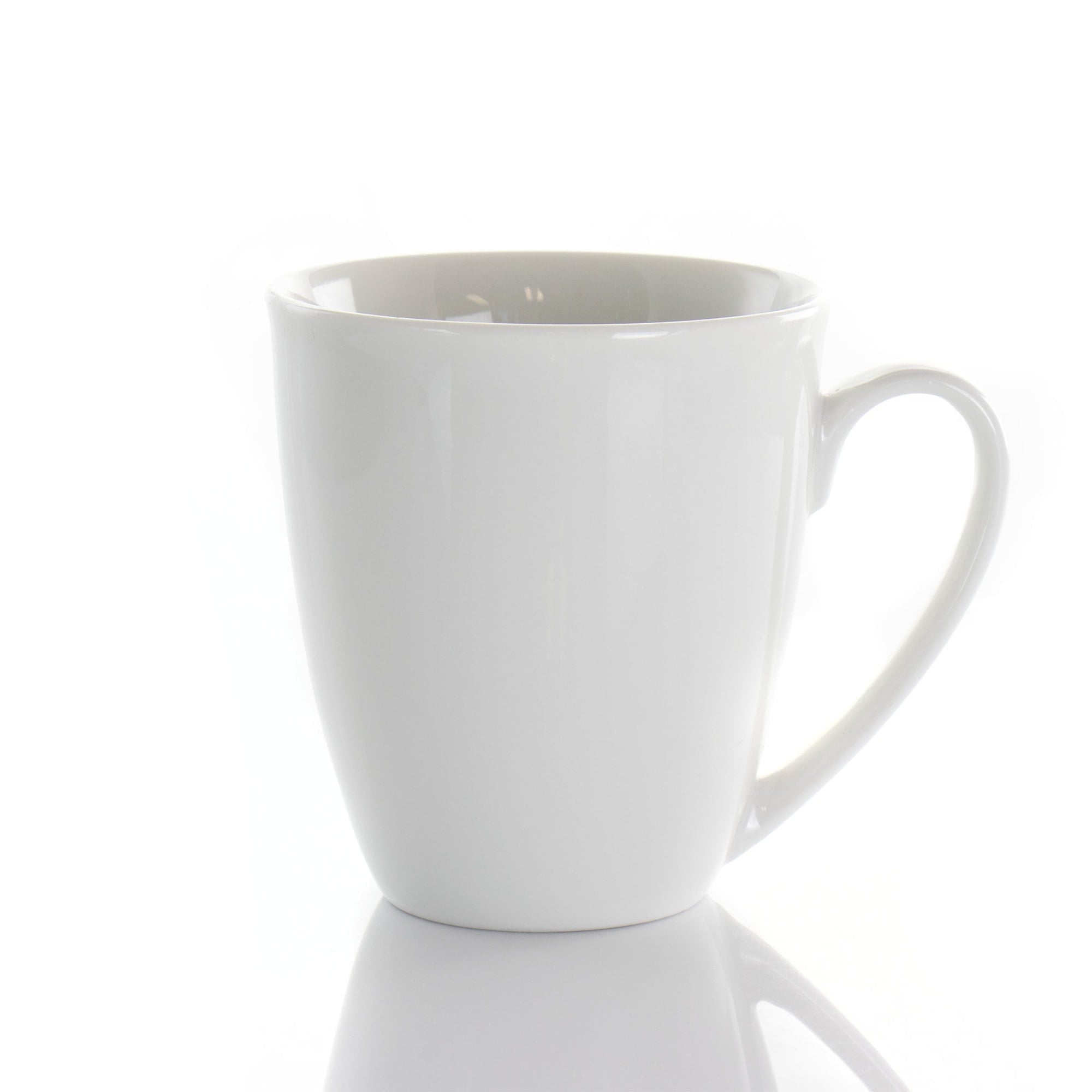Elama Rosales 6 Piece 12 Ounce Porcelain Mug Set in White