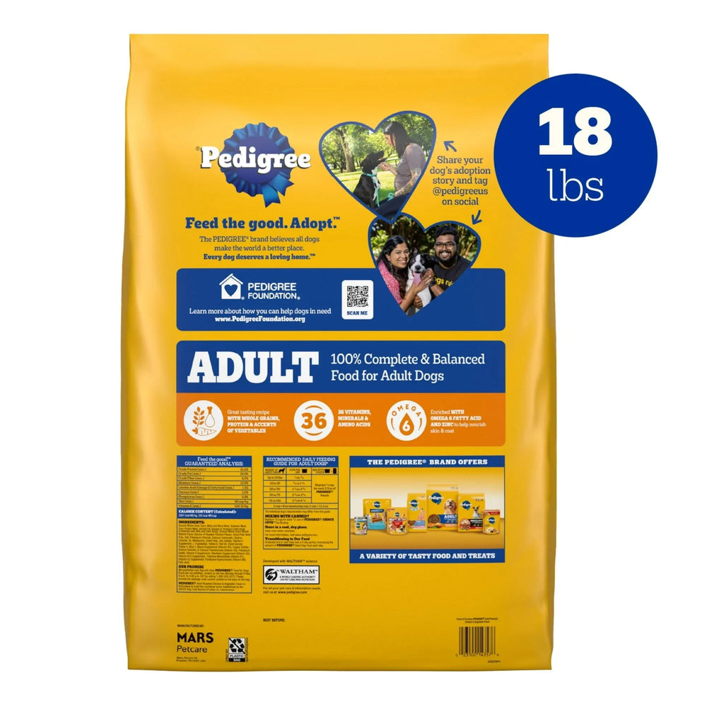 Pedigree Complete Nutrition Adult Dry Dog Food, Roasted Chicken & Vegetable Flavor - USA MEGA SHOP
