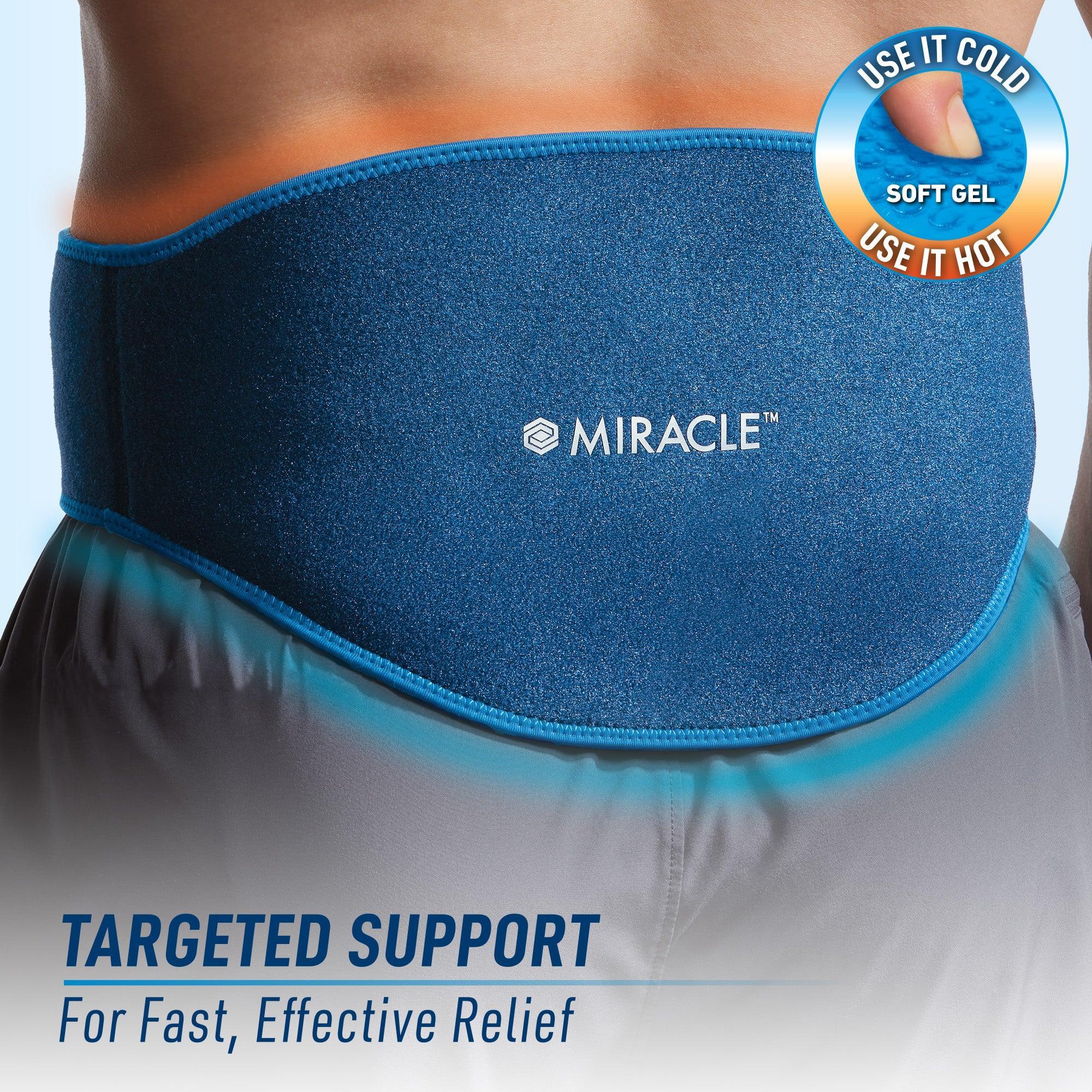 Miracle Back Relief Gel-Infused Compression Wrap, 360-Degree Neck, Shoulder & Back Support