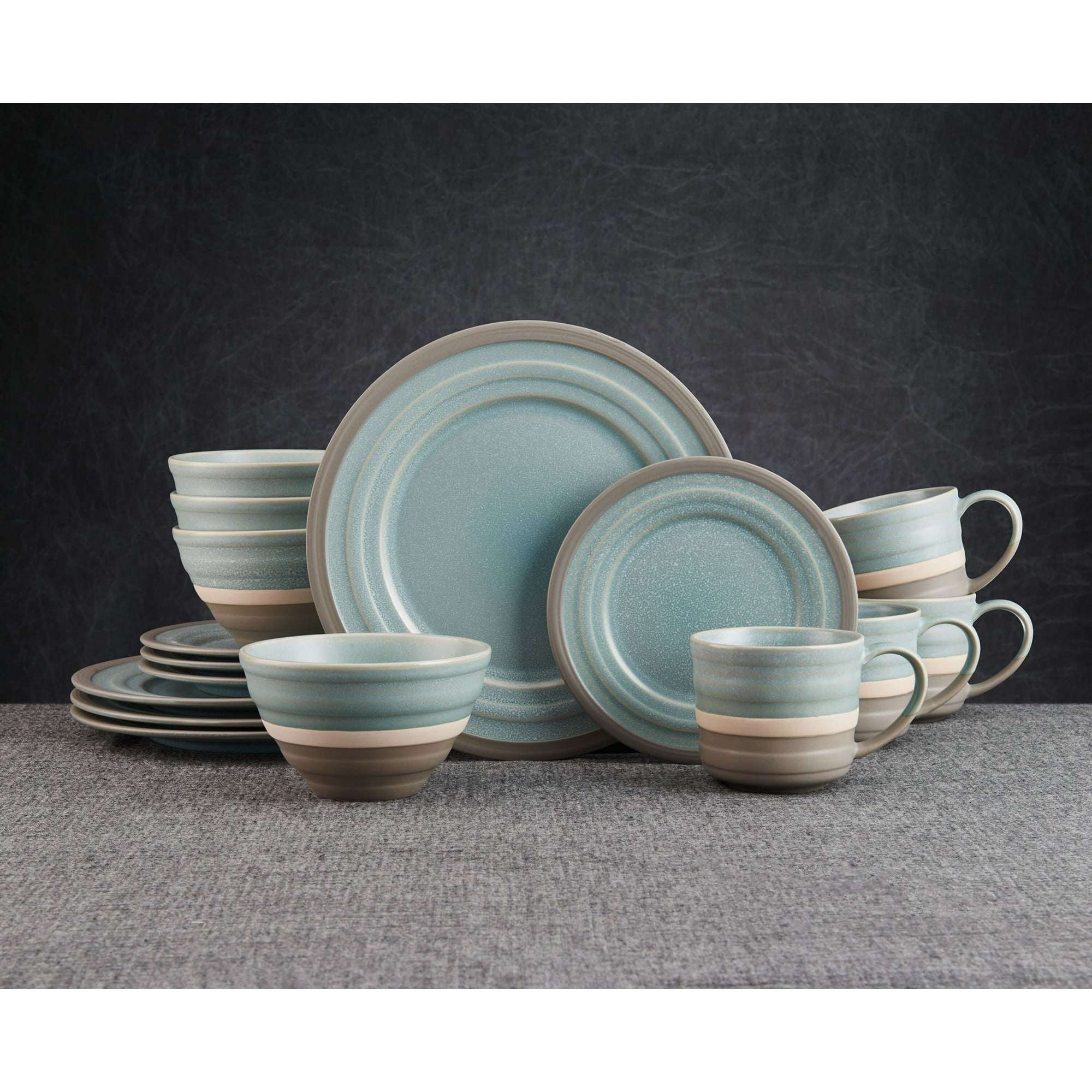 Pfaltzgraff® Adina Blue Stoneware 16-Piece Dinnerware Set