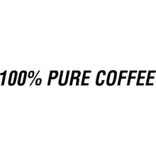 Coffee label text: 100% PURE COFFEE