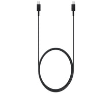 Samsung 15W wireless charger cable with dual USB connectors, dark gray.