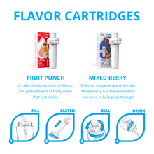 Fruit Punch and Mixed Berry flavor cartridges for Cirkul bottles