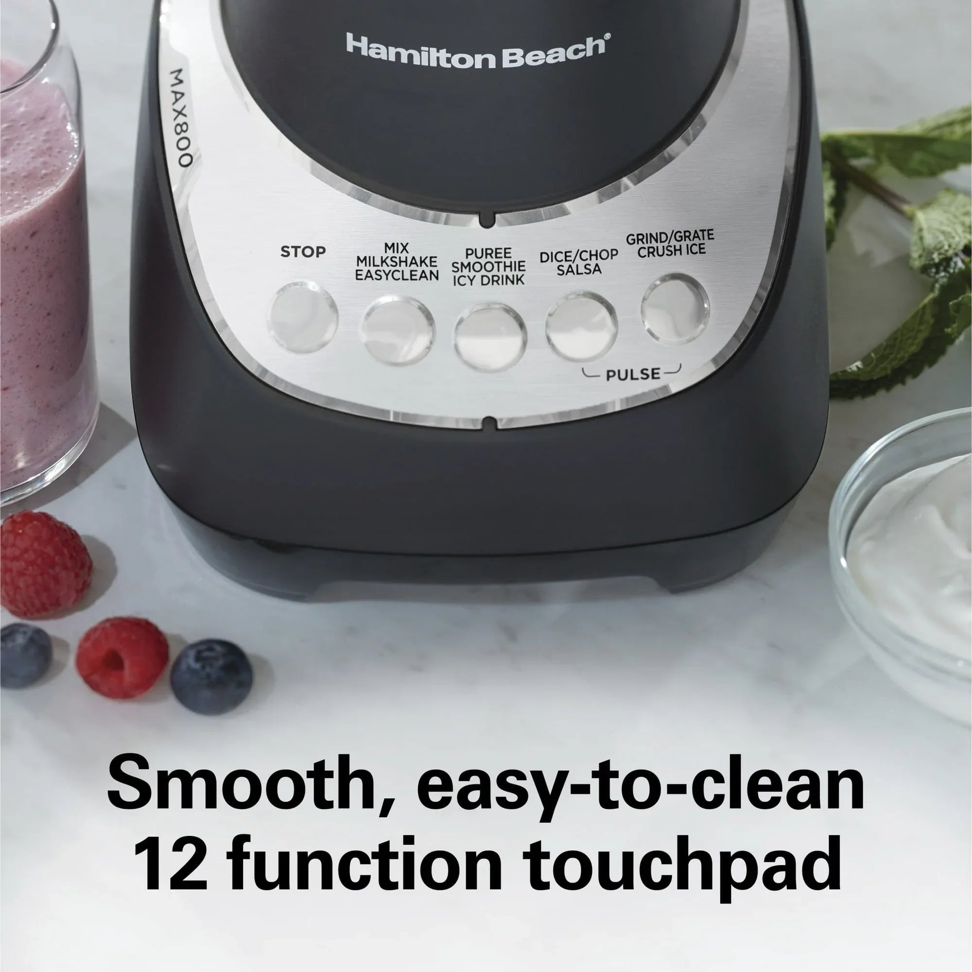 Hamilton Beach Wave Action Blender for Kitchen, 48 oz Jar for Smoothies and Shakes, Black - USA MEGA SHOP