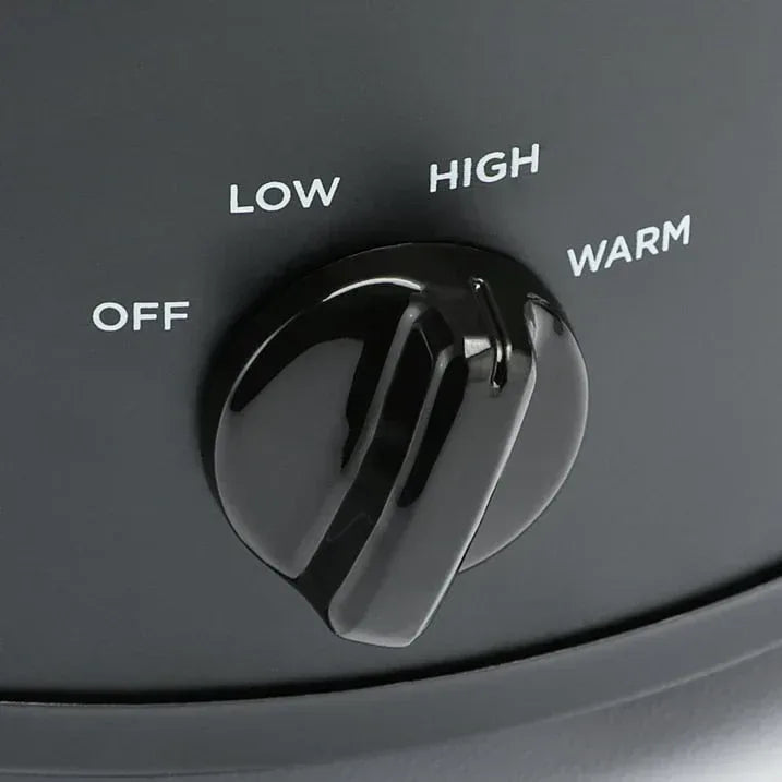 Mainstays 2 Qt Manual Slow Cooker, Matte Black