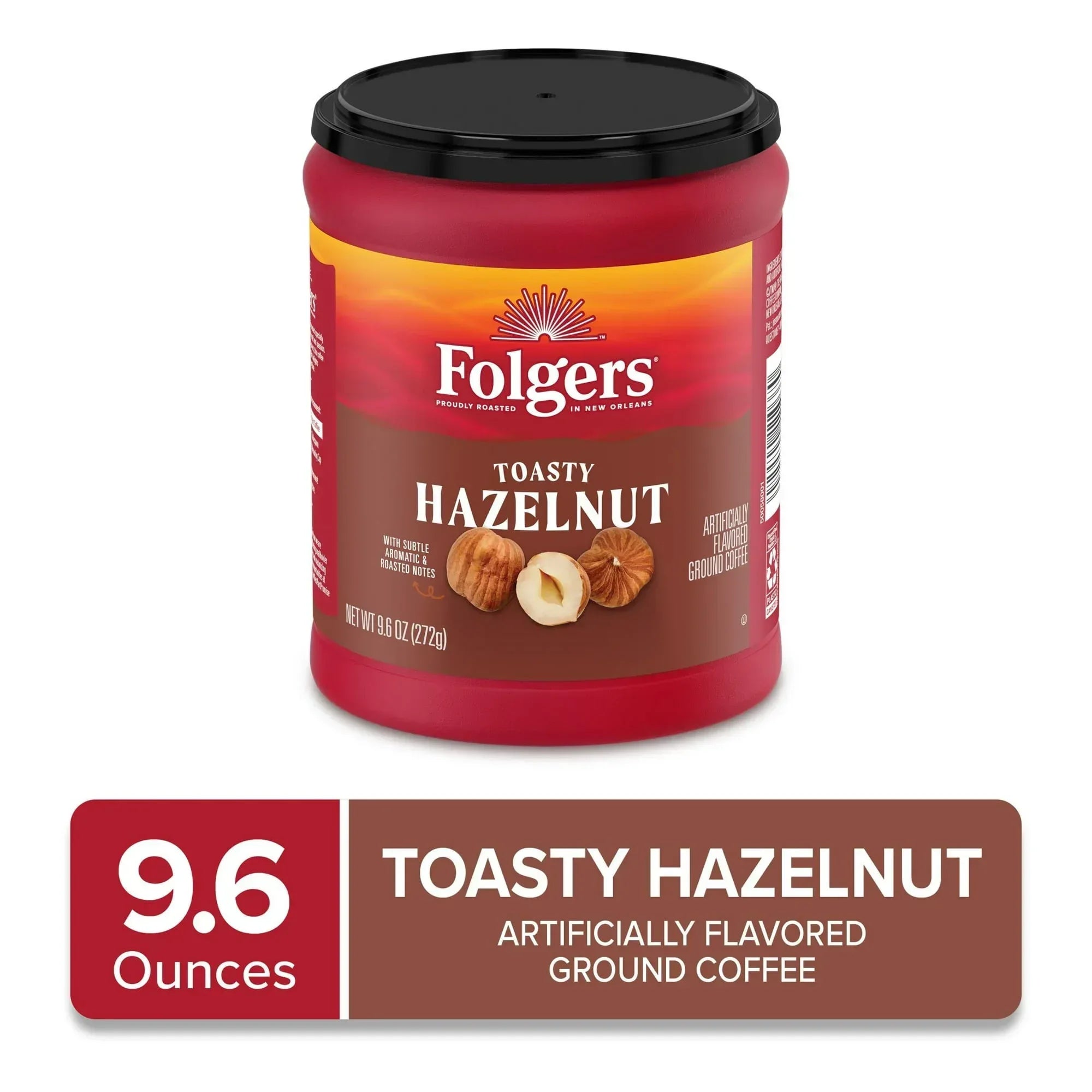 Folgers Classic Roast Ground Coffee, Medium Roast, 9.6 oz Canister