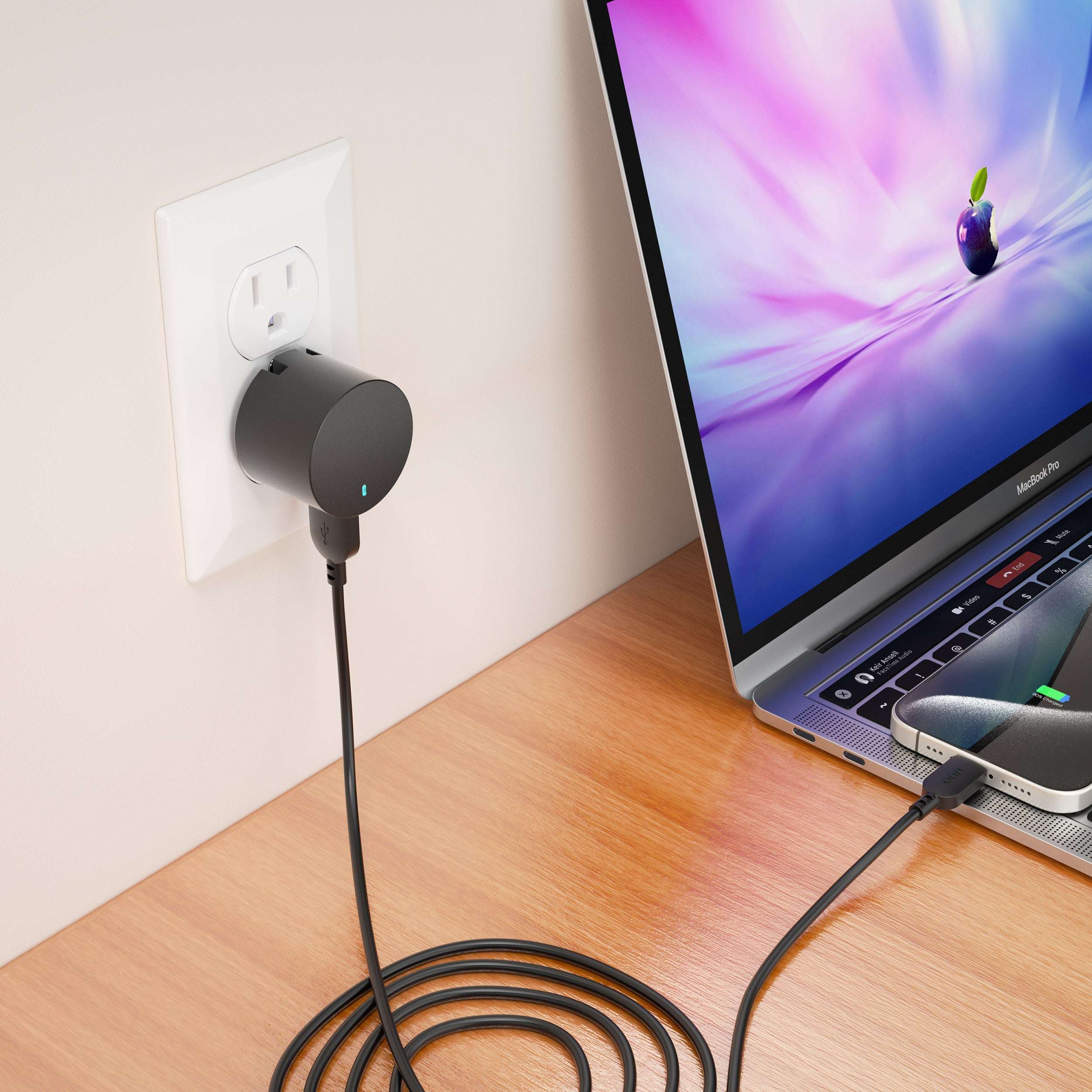 onn 12W Single USB-A Port Wall Charger, Foldable Plug, Black - Compatible with iPhone, Samsung Galaxy, Note, Pixel Devices iPad Pro, & More