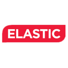 Elastic label for knee compression support sleeve