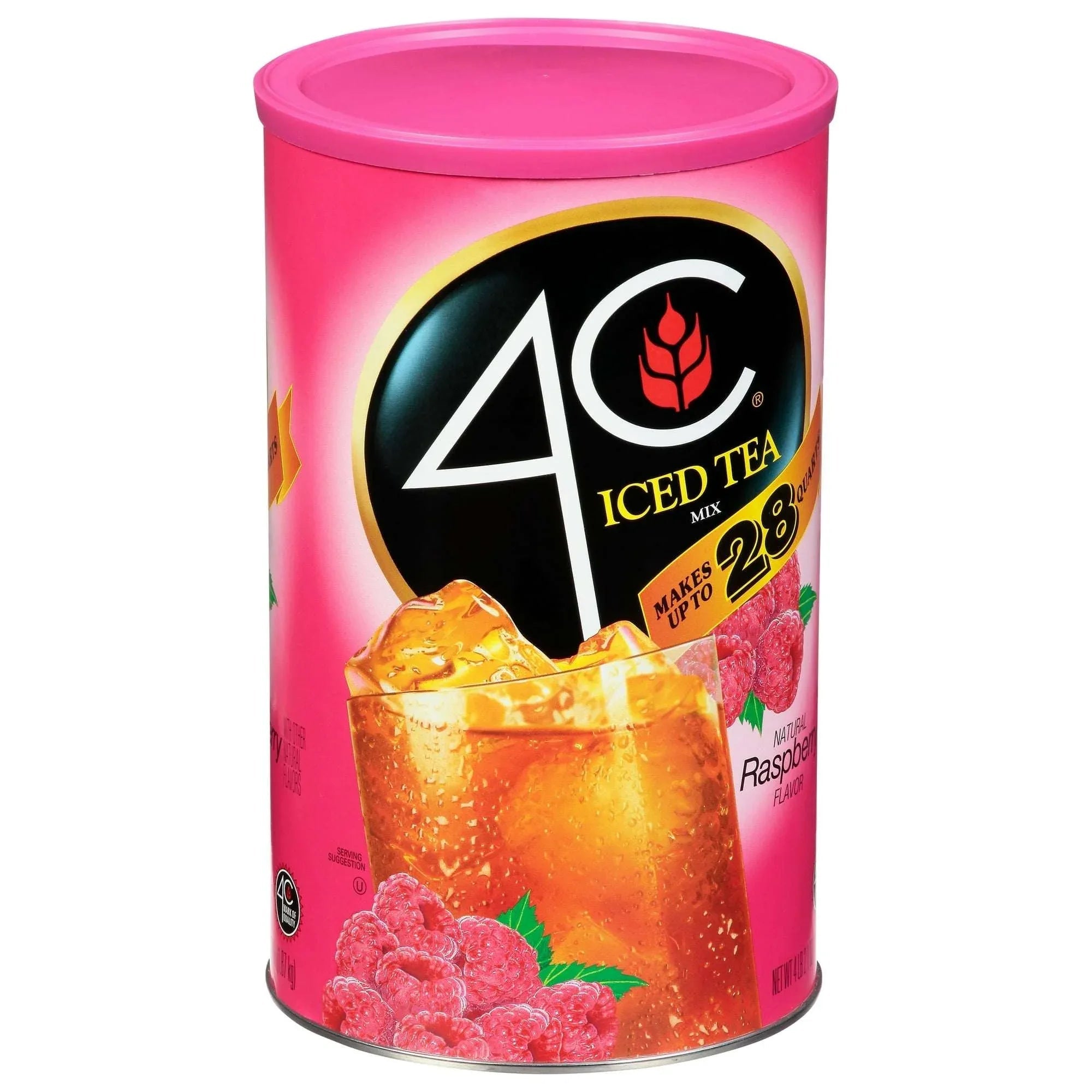 4C Raspberry Iced Tea Mix, 66.1 oz