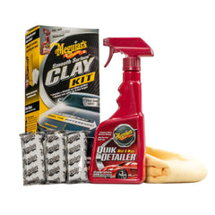 Meguiar's Smooth Surface Clay Kit - Safe and Easy Car Claying for a smooth as Glass Finish, G191700