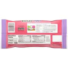 Peanut Butter M&M's Eggs bag back with barcode and nutrition facts panel