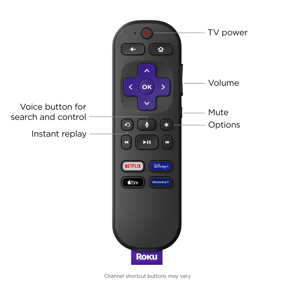 Roku Express 4K+ | Streaming Player HD/4K/HDR with Roku Voice Remote with TV Controls - USA MEGA SHOP