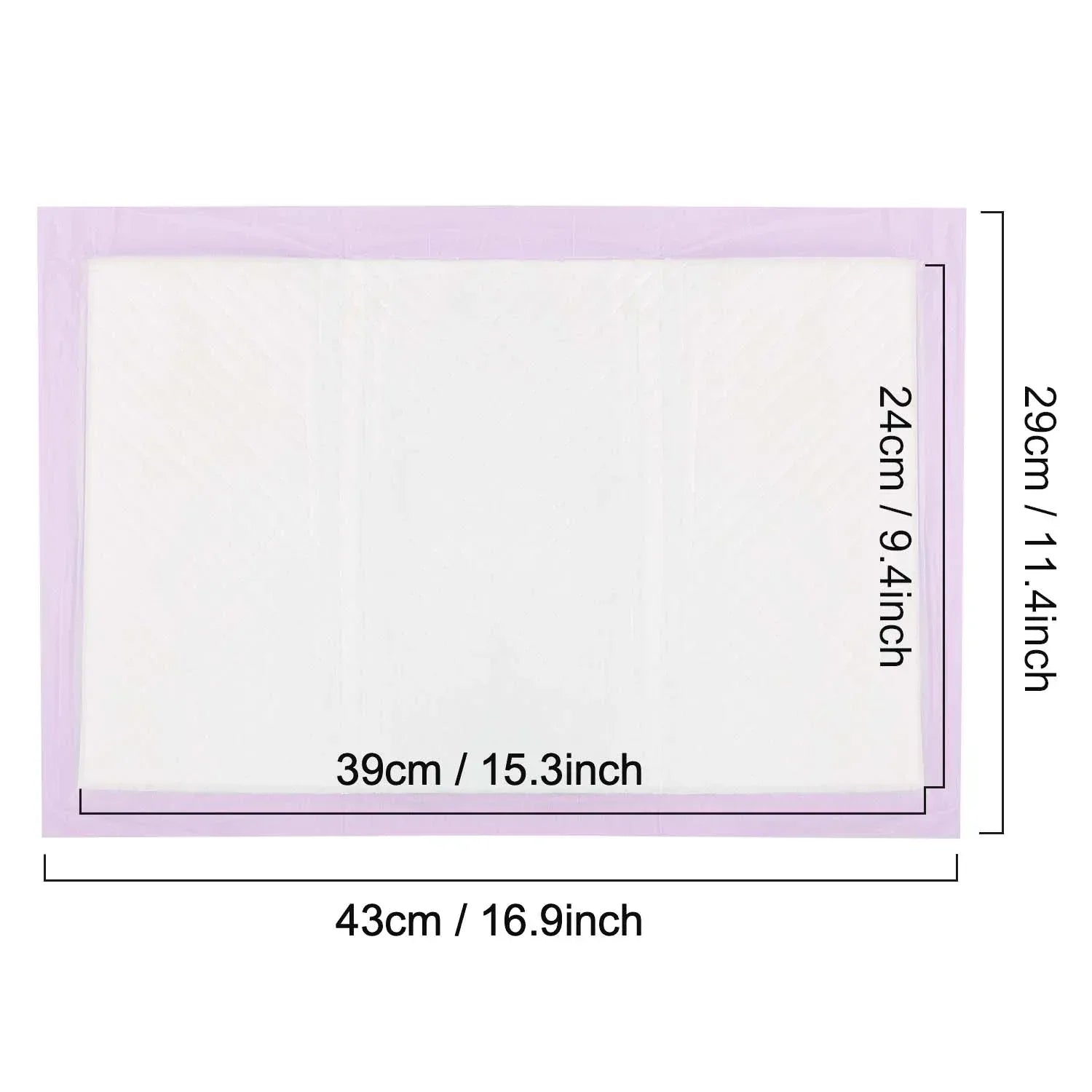 Petfamily Cat Litter Box Pads-Generic Refill for Tidy Cats Breeze Litter System, Lavender Scent, 16.9" x 11.4"-40 Count - USA MEGA SHOP