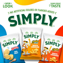 Assorted Simply chip bags featuring sea salt ruffles