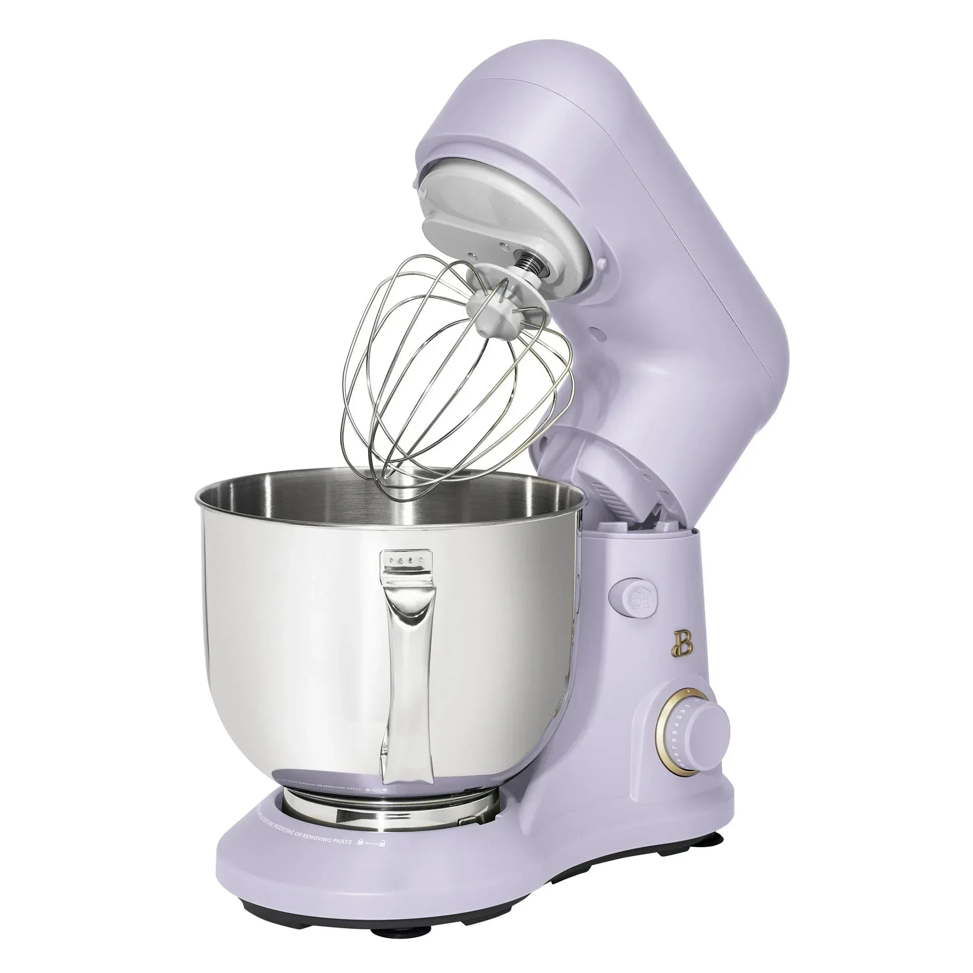 Beautiful 5.3 Qt Stand Mixer, Black Sesame with Flat Beater, Dough Hook, Balloon Whisk