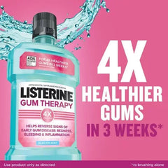 Listerine Gum Therapy Anti-Gingivitis Mouthwash, Glacier Mint (1.5L, 2 Pk.)