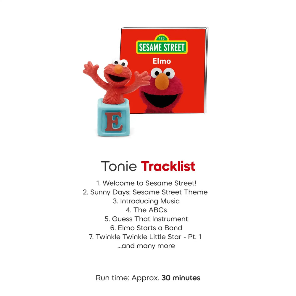 tonies Sesame Street Elmo Musical Audio Play Figurine for Portable Speaker, Multicolor, Plastic - USA MEGA SHOP