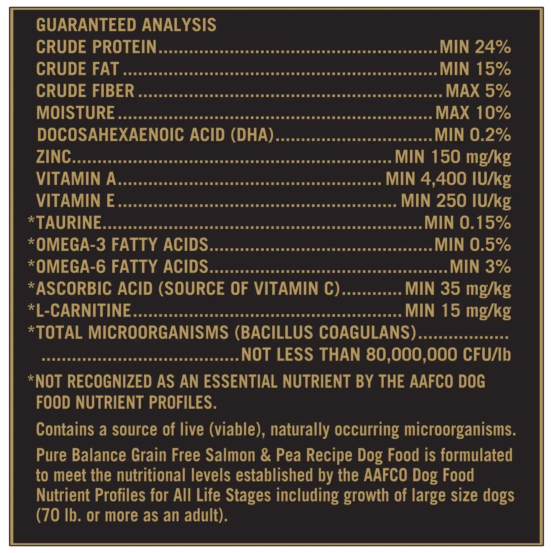 Pure Balance Wild & Free Grain-Free Salmon & Pea Recipe Dry Dog Food, 24 lbs