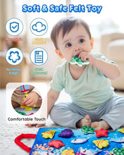 Soft felt cloth fishing game set with baby holding a sea-animal fish piece
