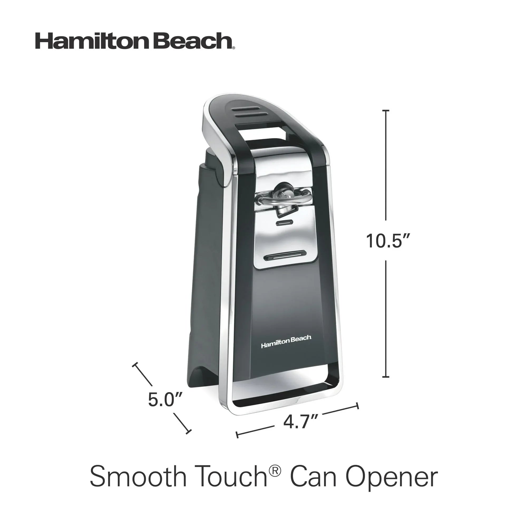 Hamilton Beach Smooth Edge Automatic Electric Can Opener, Black & Stainless - USA MEGA SHOP