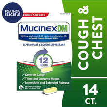 Extended-release cough medicine tablet box, green and white, 12-hour