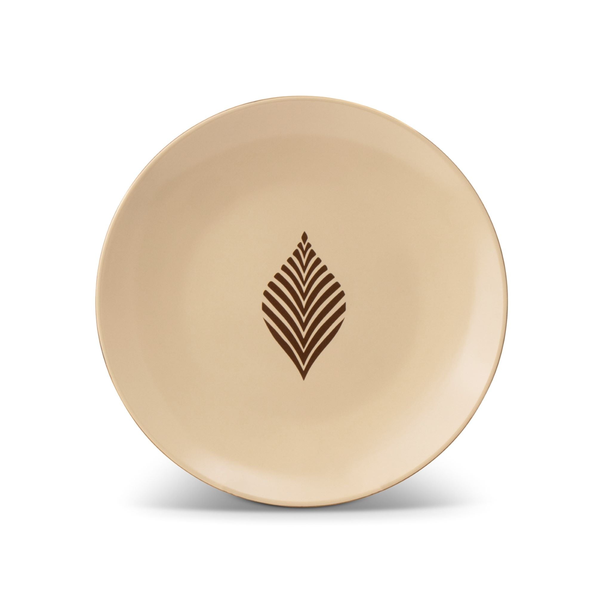 Thyme & Table 4-Pack Stoneware Dinner Plates, Ocee Leaf