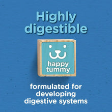 Dog food icon: highly digestible, happy tummy