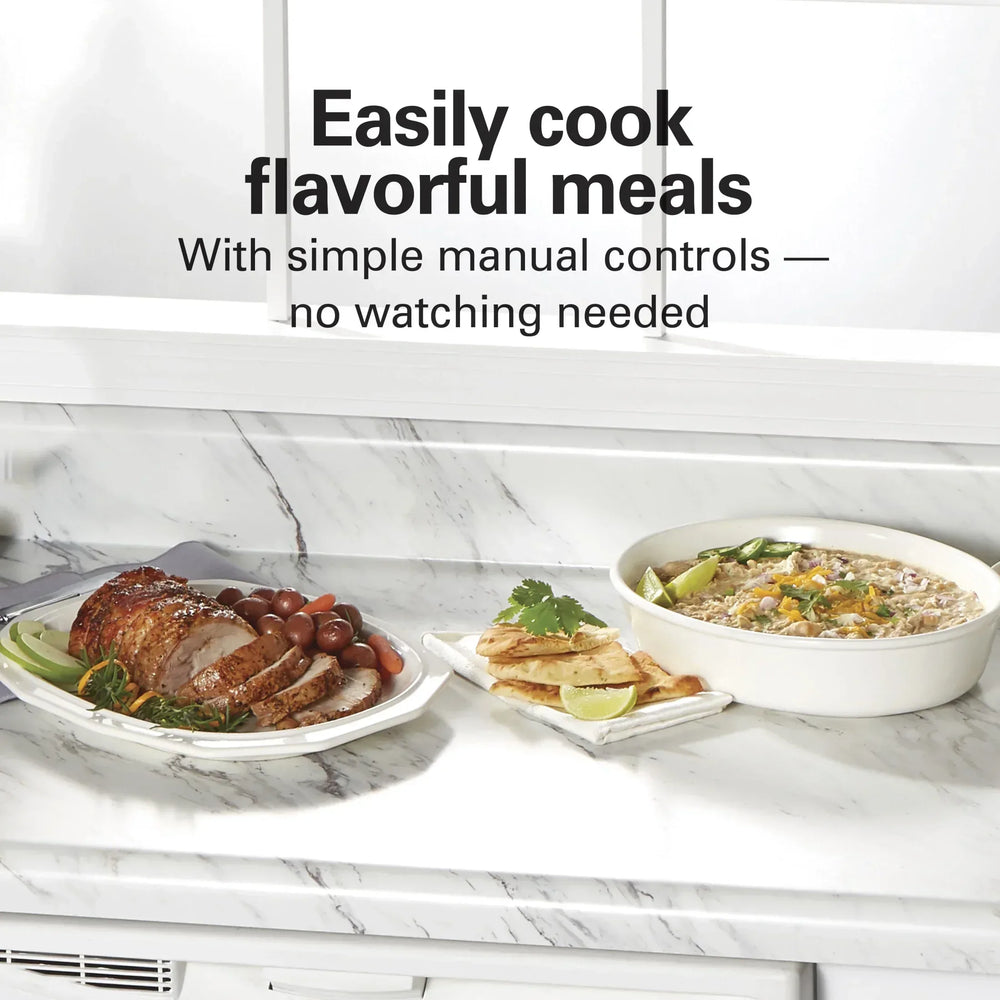 Hamilton Beach 8 Qt Slow Cooker, Stoneware Crock with Removable Pot - USA MEGA SHOP