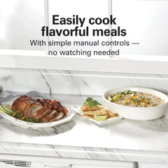 Hamilton Beach 8 Qt Slow Cooker, Stoneware Crock with Removable Pot - USA MEGA SHOP
