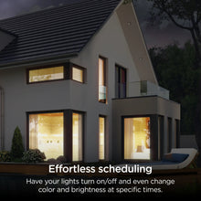 Roku smart color bulb SE providing warm light in home lighting installation.
