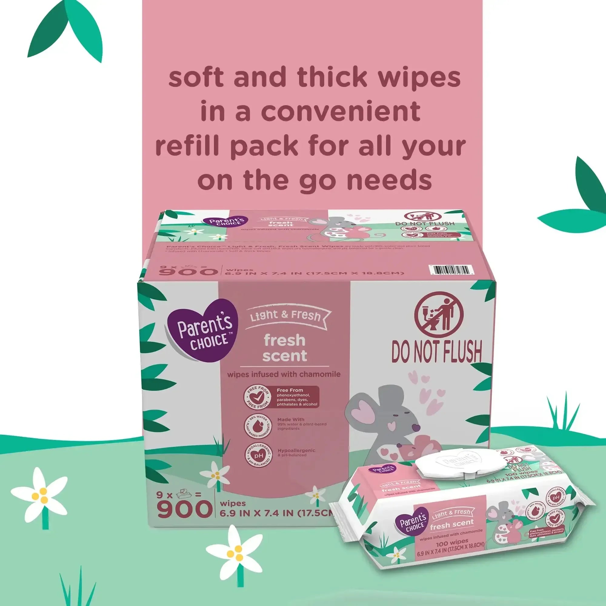 Parent's Choice Fresh Scent Baby Wipes - USA MEGA SHOP