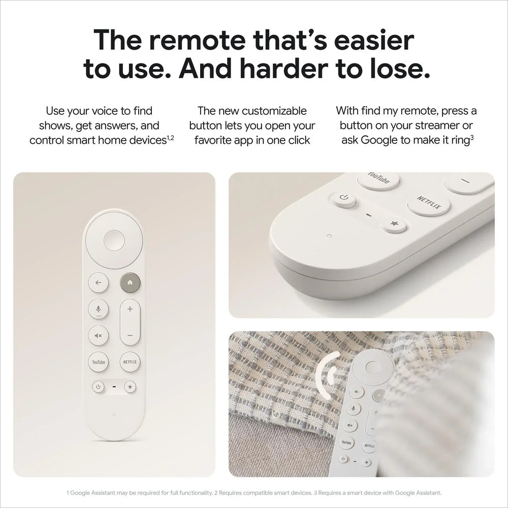 Google TV Streamer 4K - Fast Streaming Entertainment on Your TV with Voice Search Remote - Watch Movies, Shows, Live TV, and Netflix in 4K HDR - Smart Home Control - 32 GB of Storage - Haze - USA MEGA SHOP