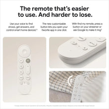 Google TV Streamer remote in white, button layout and top view