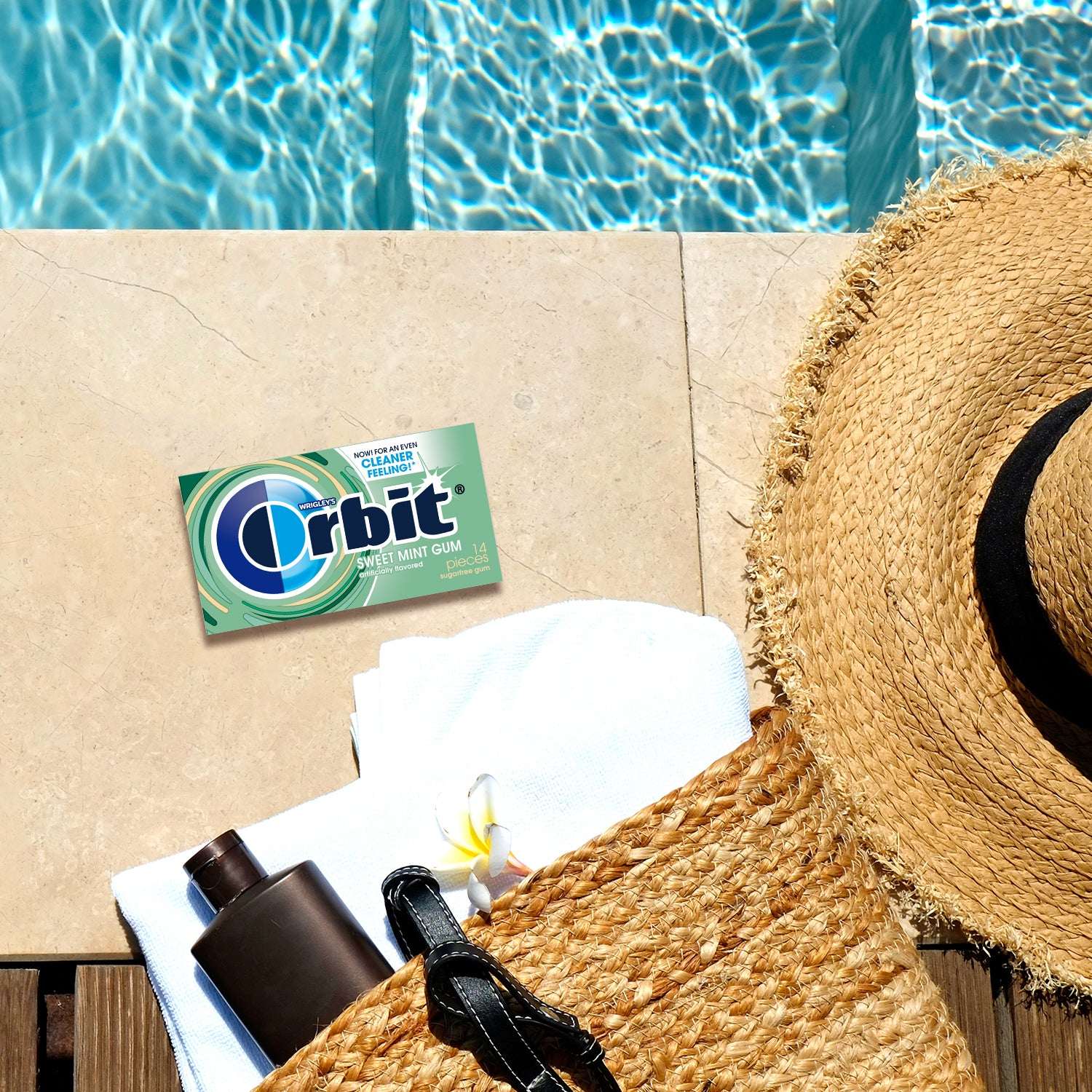 Orbit Sweet Mint Sugar Free Chewing Gum Travel Essentials - 3 Ct Pack