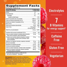 Supplement facts panel with nutrient amounts and ingredients for vitamin C powder