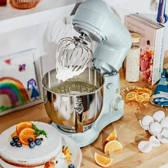 Beautiful 5.3 Qt Stand Mixer, Black Sesame with Flat Beater, Dough Hook, Balloon Whisk