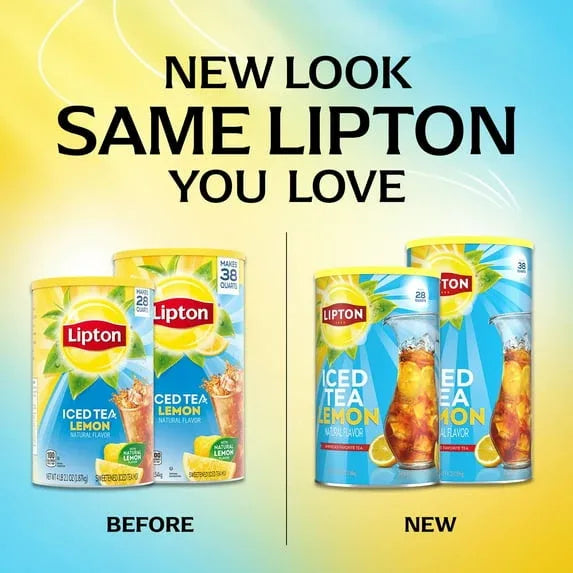 Lipton Reduced Sugar Southern Sweet Iced Tea Mix, 28 Quarts