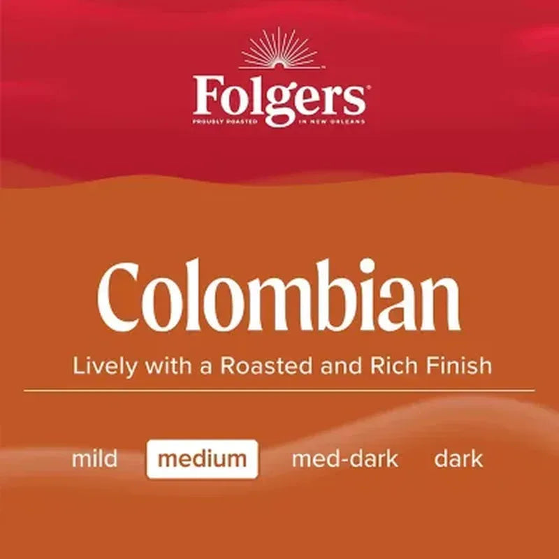 Folgers 100% Medium Roast Ground Colombian Coffee (40.3 Oz.)