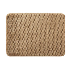 Mainstays Brown Bag 2pc Tile Bubble Bath Rug Set