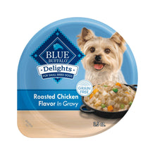 Blue Buffalo Delights grain-free roasted chicken flavor in gravy wet dog food cup, 3.5 oz