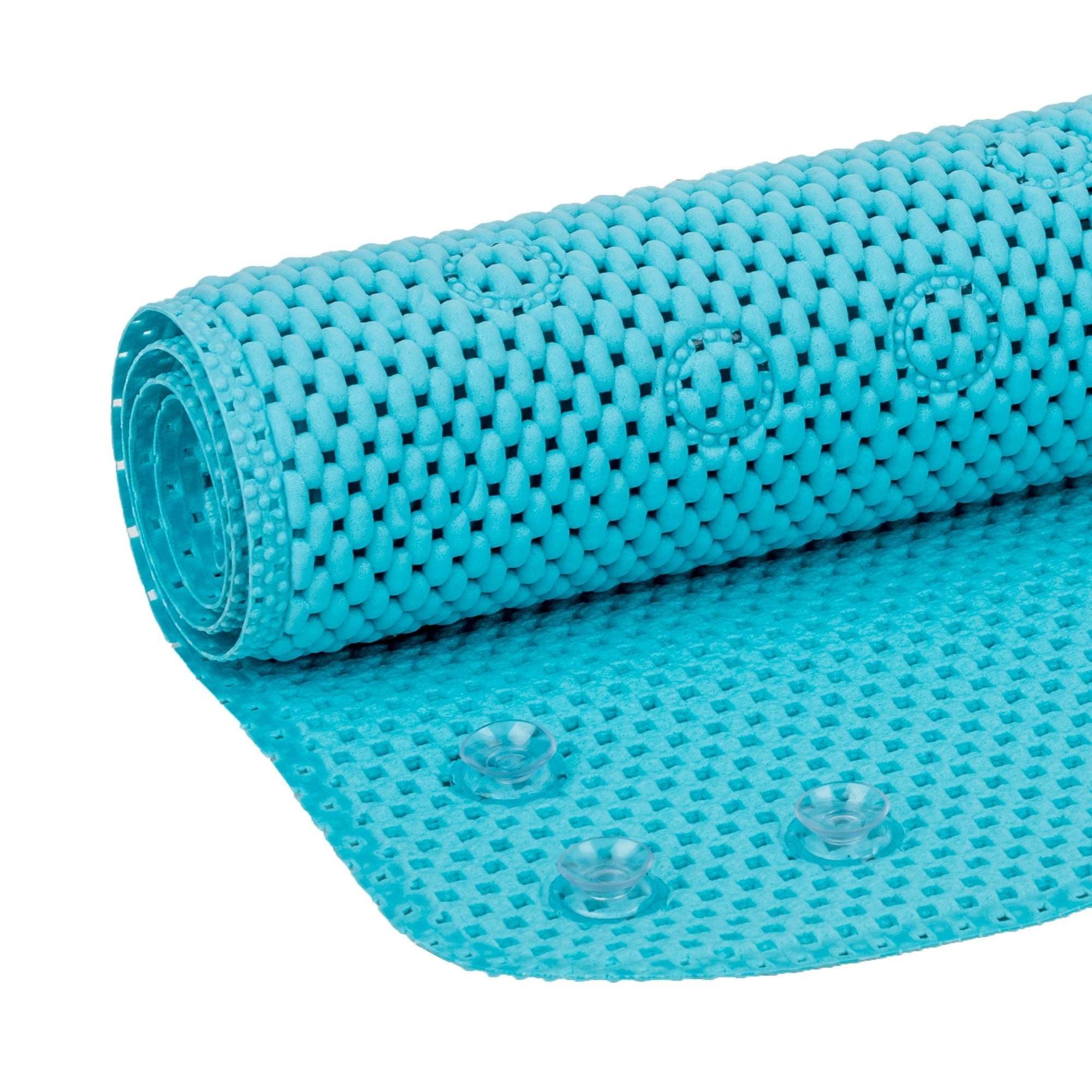 (4 pack) Mainstays 17" x 36" Cushioned Foam Bathtub Mat with Suction Cups
