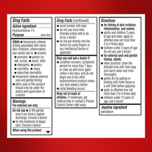 Cortizone-10 anti-itch ointment label with Drug Facts and Directions