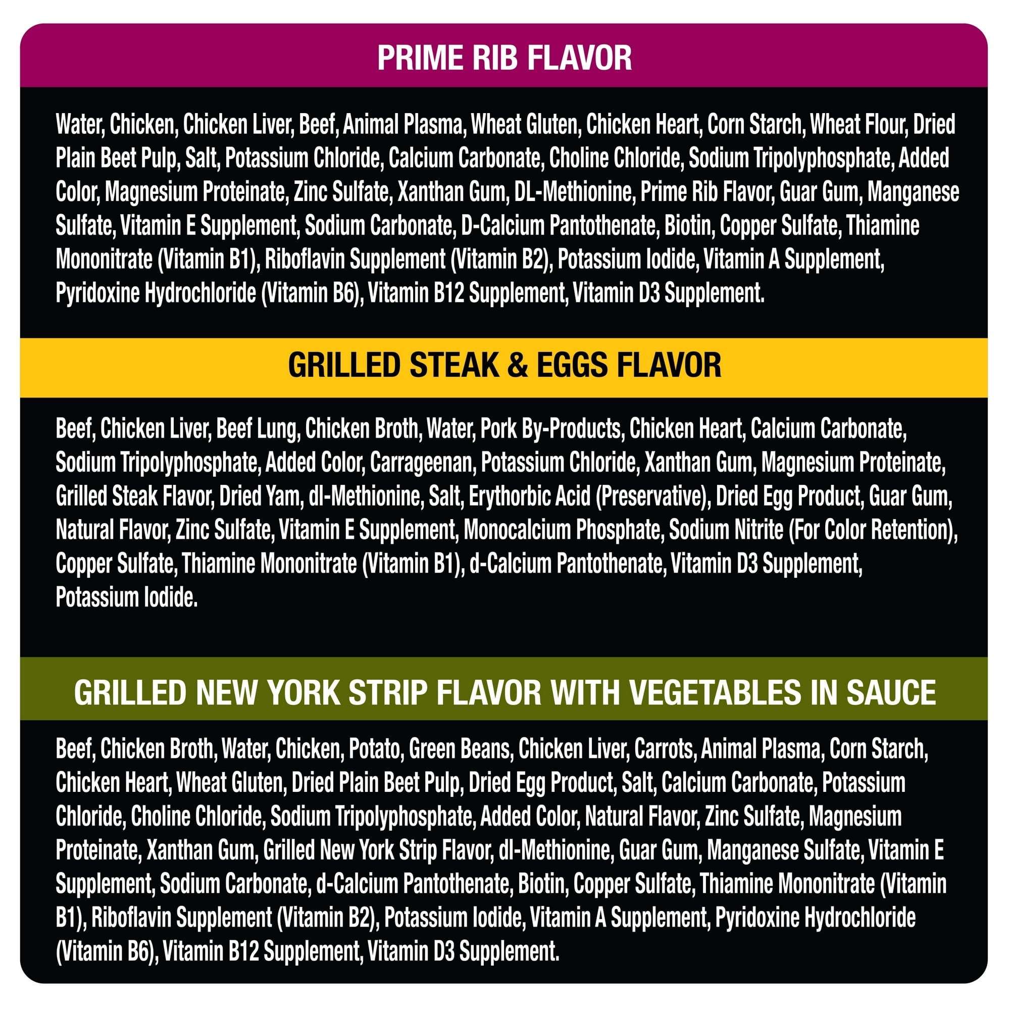 Cesar Steak Lovers Wet Dog Food Variety Pack, 3.5 Oz Trays (36 Pack)