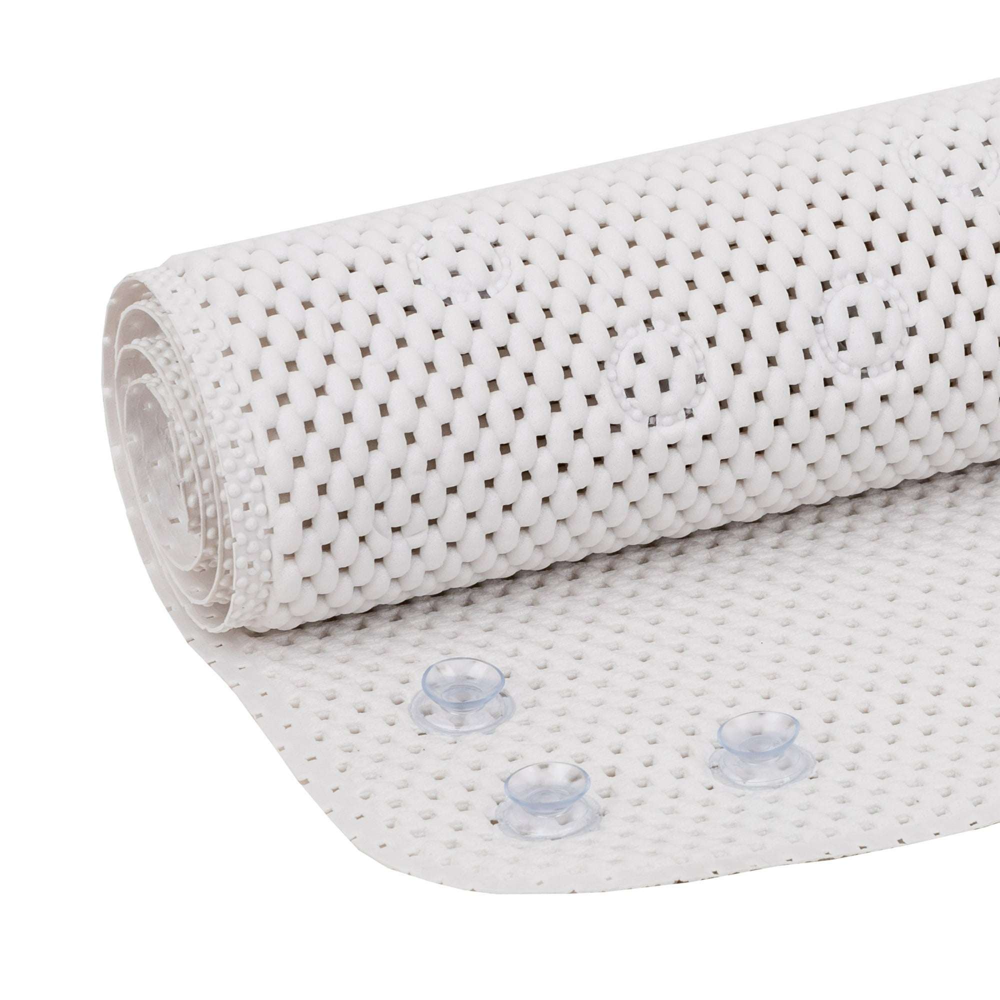 (4 pack) Mainstays 17" x 36" Cushioned Foam Bathtub Mat with Suction Cups