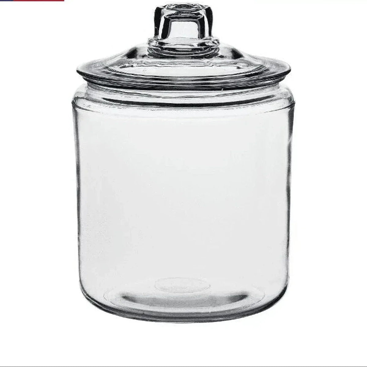 1 Gallon Heritage Hill Glass Jar Wide Mouth Food Storage Canister With Lid