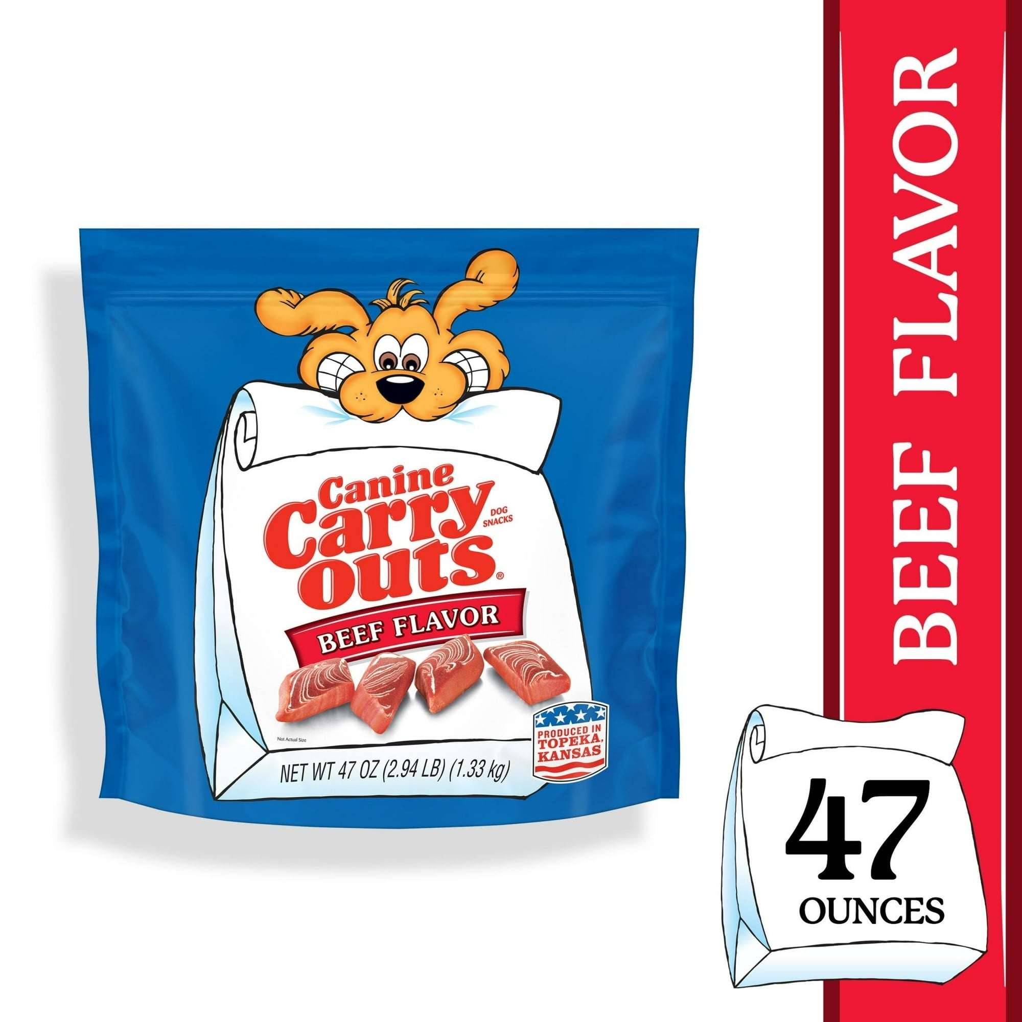 Canine Carry Outs Beef Flavor Dog Treats