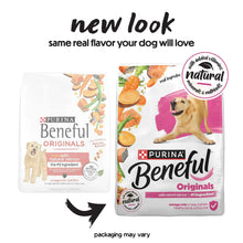Purina Beneful Originals dry dog food bags, natural salmon; packaging may vary