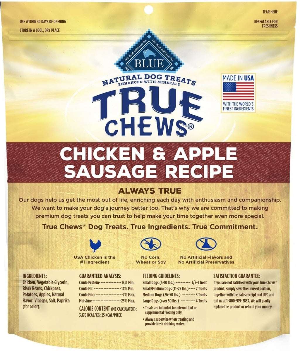 Blue Buffalo True Chews Natural Chicken & Bacon Dog Treats, 44-oz bundle